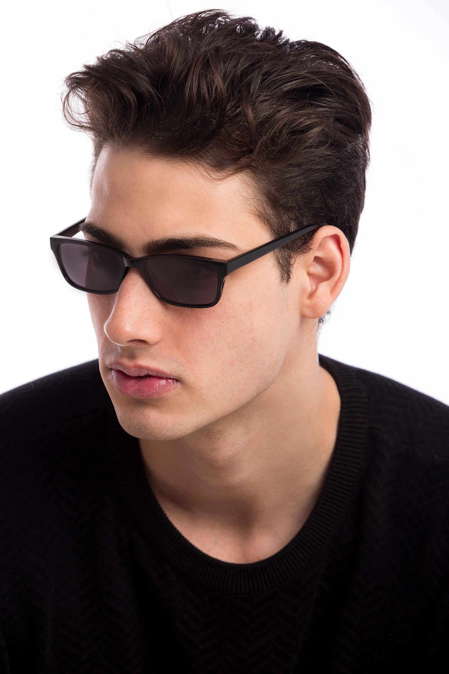 Man Wearing Denver Sunglasses Readers (Grey)