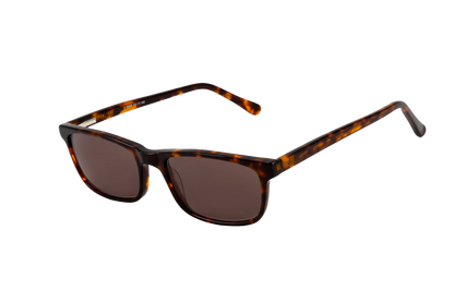 Tortoise Shell Sunglasses Prescription (Brown) Angled View